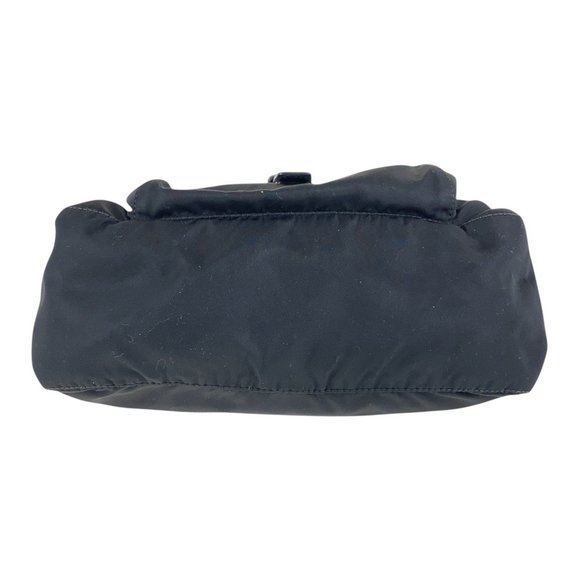 PRADA Tessuto Triangle Logo Plate Black Crossbody Bag - Picture 10 of 10